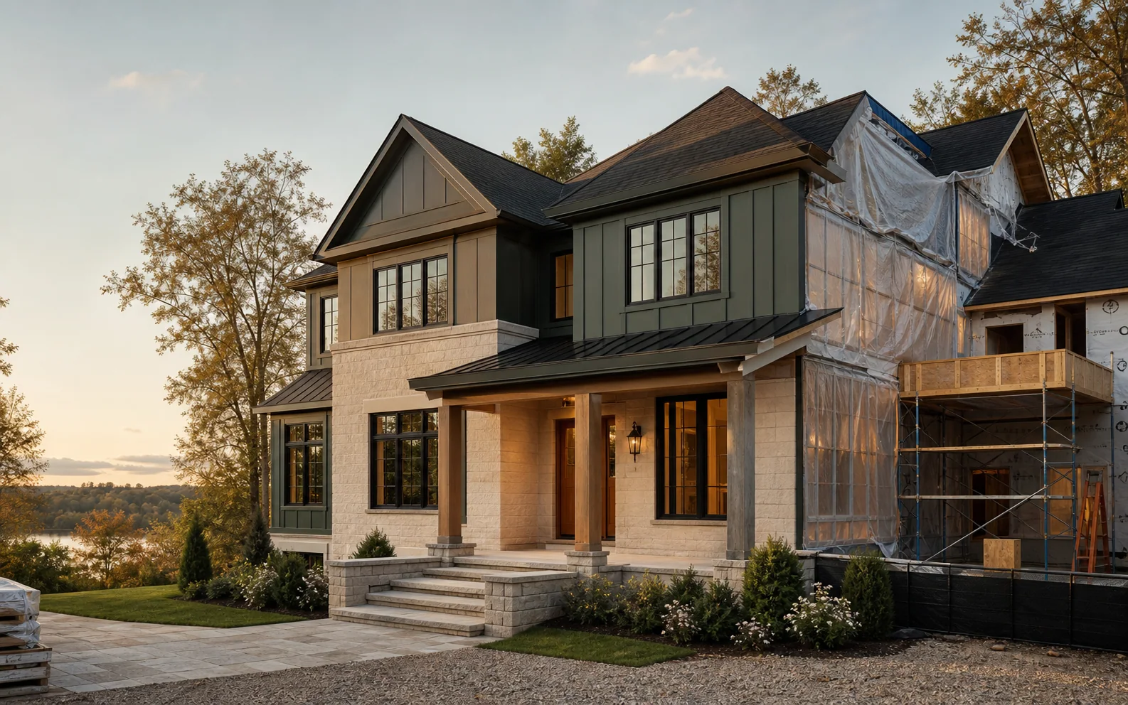 Illustrative whole-home renovation and construction concept